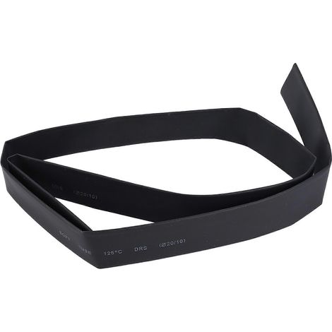 Gaine thermorétractable noire pour câbles électriques automobiles, 20 mm x 1 m (1/5)