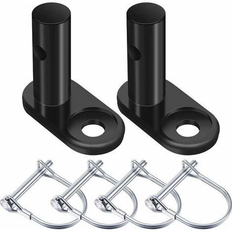 2 Jeux Coupleur de Remorque de Vélo Connecteur d'Attelage de Remorque de Vélo Remplacement d’Attelage de Remorque en Acier Adaptateur de Montage Coupleur de Vélo Adaptateur de Fixation, 6 Pièce (1/4)