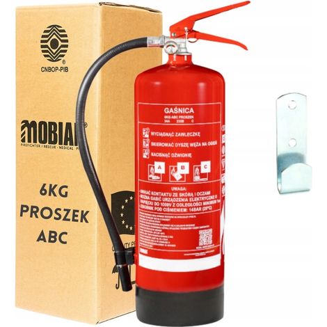 6-kg-Pulverfeuerlöscher Gp-6x ABC Stahlproduktion 2025 Ständer + Aufhänger
