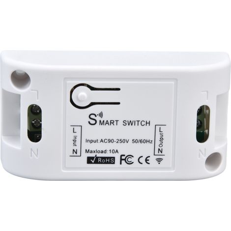 Interrupteur intelligent RF 433MHz WiFi, contrôleur minuterie à distance, compatible réseau, AC 90-250V 10A 2200W (1/5)