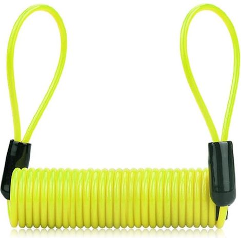 1 Câble De Rappel, Antivol à Disque, Acier Et PVC, 120 cm, Pour Moto, Scooter, Vélo