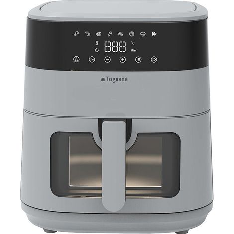 Friggitrice ad Aria Capacità 8 Litri Iridea Grigio Perla Togana