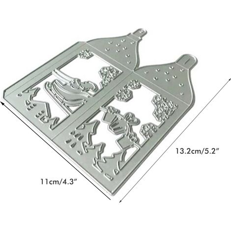 Plaque de découpe métal boîte Noël poinçon embossage DIY pour scrapbooking album photo carte papier (1/3)