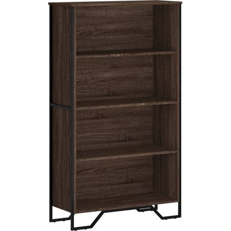 Maison Exclusive - Bücherregal Braun Eichen-Optik 80x31x137,5 cm