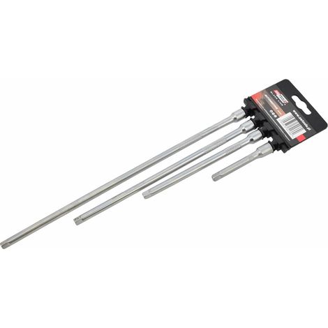 Awtools zestaw przedłużek 1/4" 4cz. 75mm, 150mm, 225mm, 300mm. black line