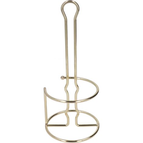 Porte-papier toilette de salle bain, design électroplaqué, en fer (1/5)