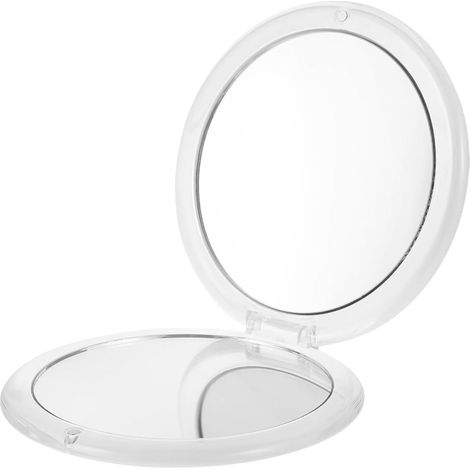 Miroir de Poche Vintage Compact Grossissant Miroir Pliant pour Application de Maquillage