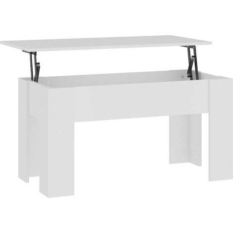 Maison Exclusive - Tavolino da Salotto Bianco 101x49x52 cm in Legno Multistrato (1/5)