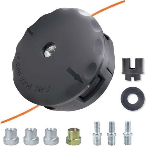Testina di taglio per decespugliatore per sistema Tap And Go, bobina di filo universale M10 x 1 25