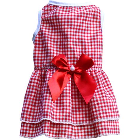 1 robe pour chien Divers accessoire de portail, rayée, polyester, été, petite race (1/5)