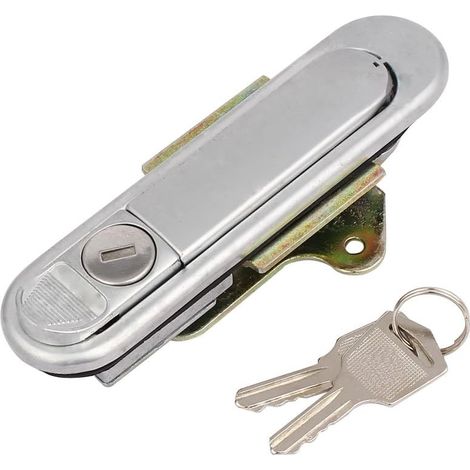 Boîte aux lettres Kabinett Metalldruckknopf Design Keyed Entry Plane Lock Silber Grau (fbd2924199e00 (1/3)