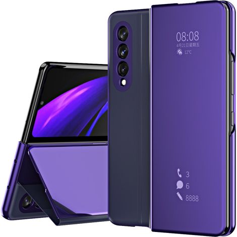 Étui transparent violet pour Samsung Galaxy Z Fold3 5G (1/5)