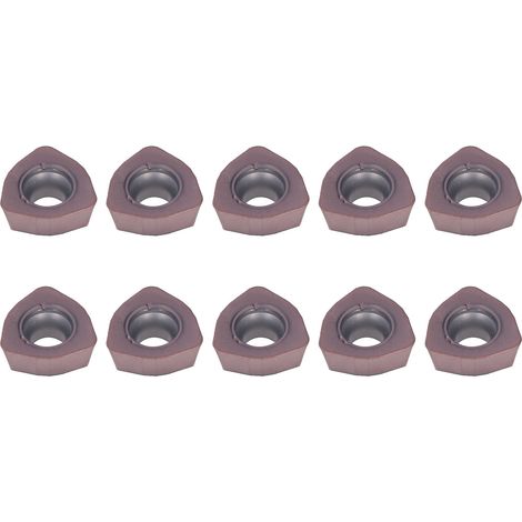 10 Stück hartmetallbeschichtete Bronze-CNC-Drehmaschineneinsätze für die Stahlbearbeitung (1/5)