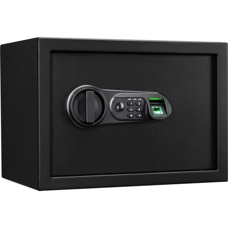 Floordirekt – Coffre-fort Catoca 25 x 35 x 25 cm – Acier allié – Verrouillage par empreinte digitale et code électronique – 8 kg (1/5)