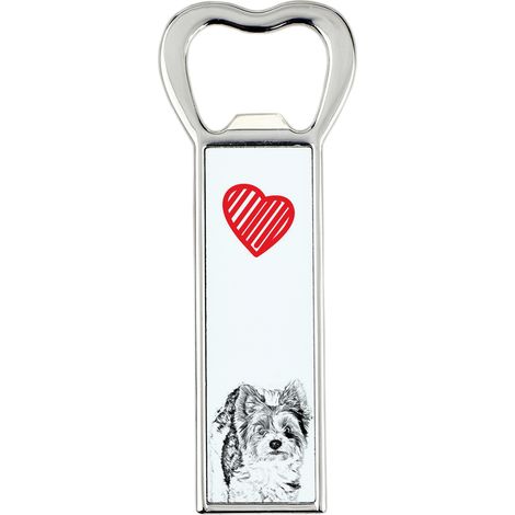 Biewer Yorkshire Terrier - apribottiglie con cane, apri frigo personalizzato, regalo unico per uomo di Art-Dog (1/5)