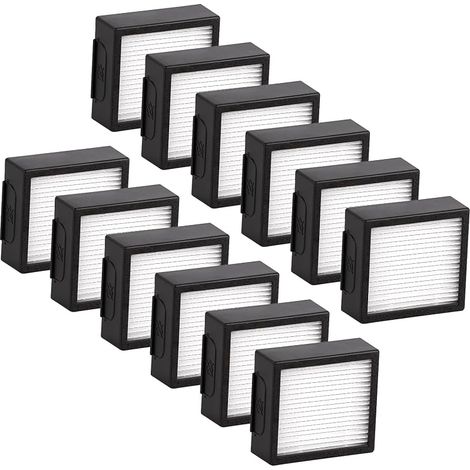 (12 pièces) Combo j9+ Filtre HEPA de remplacement compatible avec l'aspirateur robot iRobot Roomba Combo J7+ plus/Combo j9+ / Combo 10 Max Kit d'accessoires de filtres HEPA (1/5)