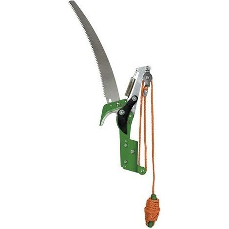 Svettatoio a pertica lama brunita 35 cm con segaccio e asta telescopica -Svettatoio