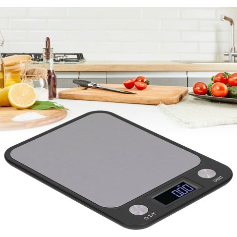 Balance de cuisine en acier inoxydable, petite balance électronique de table pour aliments et pâtisserie. (1/5)