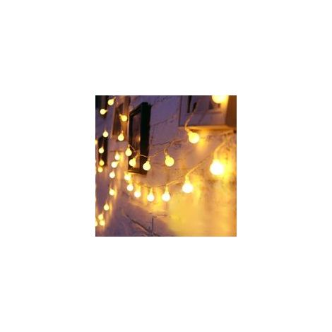 Guirlande lumineuse LED USB Orb String Lights Outdoor Camping Decoration Modelling Hanging Lights Orb Warm White 【USB Model Always Bright】【3 Metre 20 Lights】) (1/5)