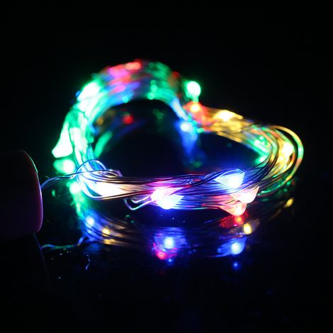 4,5 V, 1,2 W, 2 m lange Lichterkette mit 20 LEDs aus Kupferdraht, warmweiß, flexibel, faltbar, mit Flaschenverschluss, stimmungsvolle Atmosphäre, IP65 wasserdicht, ideal für Weihnachten, Feiertage, Fe (1/5)