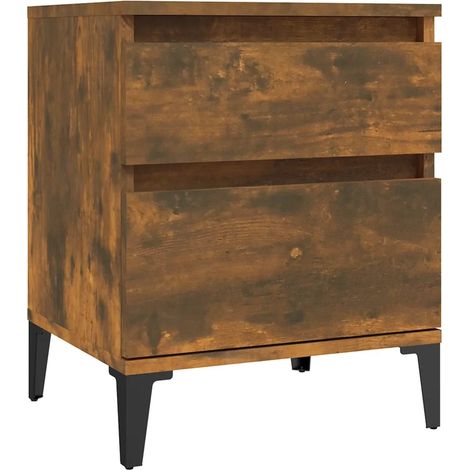 Maison Exclusive - Nachttisch Räuchereiche 40x35x50 cm