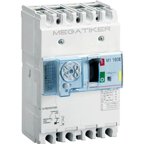 Interruttore Magnetotermico 3P+N/2 160A 16Ka M1160E (Bticino Cod. T714E160Db)
