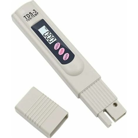 Misuratore di acqua potabile portatile digitale LCD TDS-3, penna tester per la qualità dell'acqua con misurazione della temperatura e PPM, tester per la purezza dell'acqua 0-9990 PPM, adatto per acqua