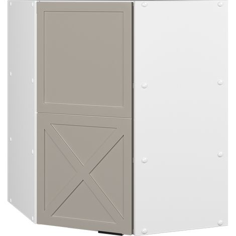 Armario colgante de esquina Fame-Line, GrisBeige, 57 cm, Vicco (1/5)