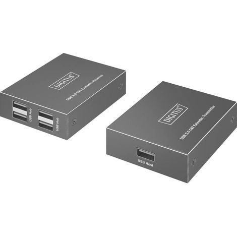 Digitus DA-73120 USB-A, USB 2.0, RJ45 Extendeur USB câble réseau RJ45 150 m (1/4)