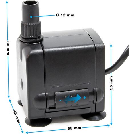 Pompa per acquario JP-033 600 l/h 8 W, a risparmio energetico, per acquari fino a 25 l, prevalenza 1,0 m, acquari (1/2)