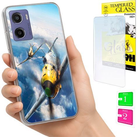 Funda para Motorola Moto E15 / Moto G05 con cubierta trasera y cristal 9H. (1/5)