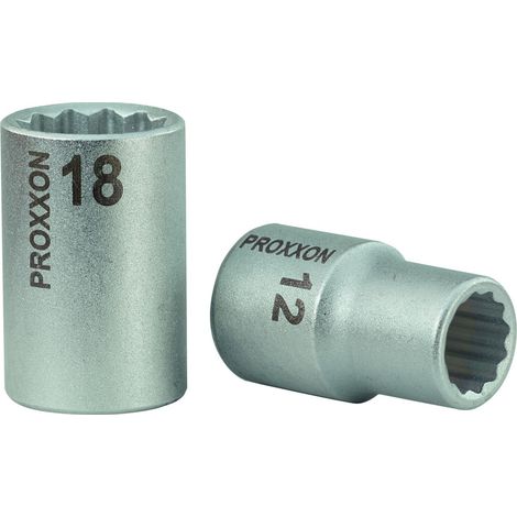 Proxxon - 1/2"- Vielzahn-Steckschlüsseleinsatz 12-kant, 18 mm - 23311