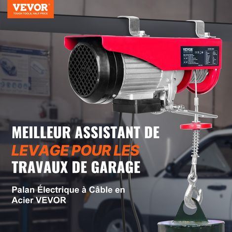 Treuil à Câble Électrique 600 kg Palan Électrique avec Télécommande Filaire 4 m Treuil-Palan 1150 W 10 m/min Hauteur de Levage Câble Simple 12 m Moteur pour Garages Entrepôts Usines (1/5)