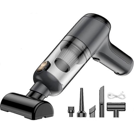 Aspirateur de voiture sans fil, mini aspirateur portable à main, aspiration puissante, batterie avec filtre HEPA, pour voiture et maison. (1/5)