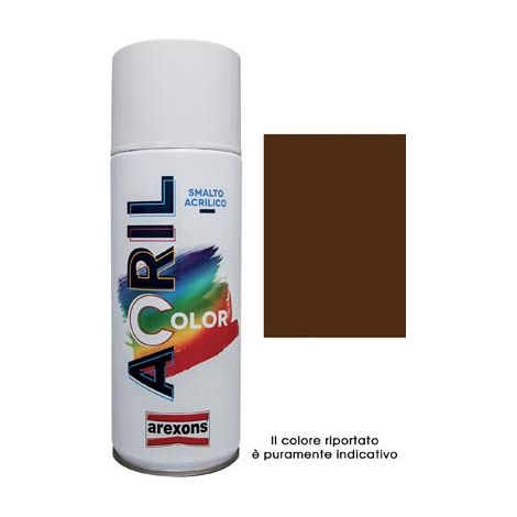 Smalto Spray Acril Color Arexons Marrone Noce Ral 8011 400 ml 6 Pezzi