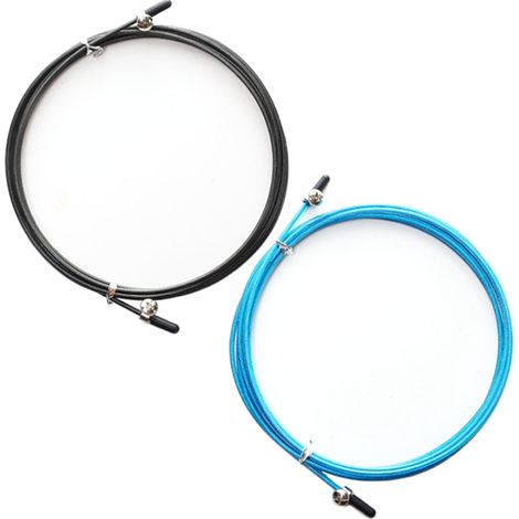 Corde De Saut De Remplacement - Acier Inoxydable Gainé Nylon - Pour Corde De Saut Rapide - 2 Pièces (1/5)