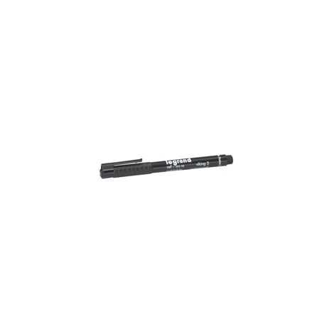 Legrand – Stylo feutre noir indélébile pour repérage – Utilisation sur ruban adhésif isolant blanc – Traçage précis des circuits électriques (1/5)