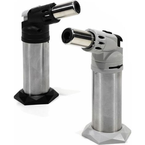 TrAdE Shop Traesio - Bruciatore Caramellatore A Gas Butano Da Cucina Ricaricabile Con Regolatore Fiamma - (1/4)