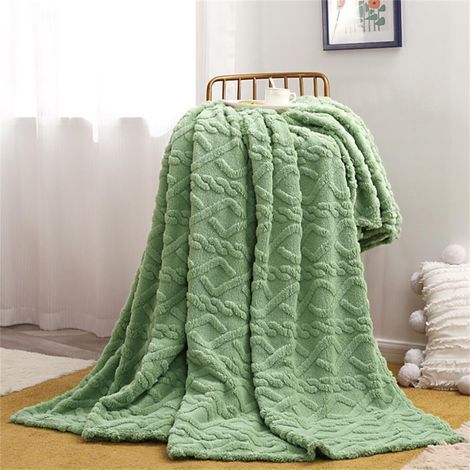 Couverture polaire extra douce, 120x200 cm, en microfibre de flanelle, couverture chaude et confortable pour canapé/lit, légère et lavable en machine. (1/4)