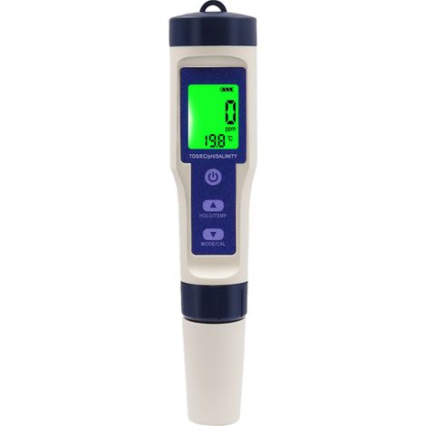 pH-mètre numérique pour eau potable et piscines, conçu pour la vérification régulière de l'acidité des échantillons liquides à usage domestique.-AquaForge (1/5)