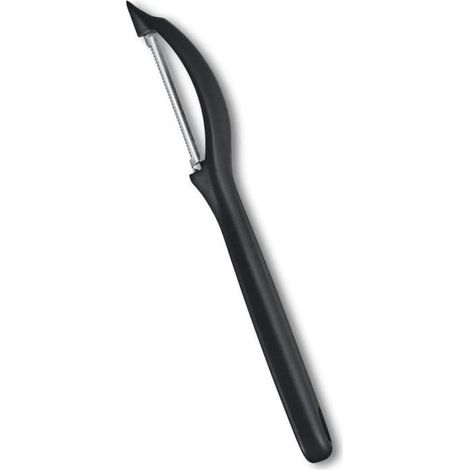Éplucheur - MARQUE - Universel - Acier inoxydable - Manche ergonomique - Noir (1/4)