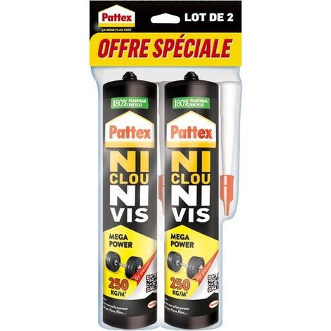 Pattex – Colle de fixation mastic acrylique 740 g – Pour murs et plafonds – Prise progressive – Résistance 100 kg/cm² – Intérieur et extérieur abrité (1/4)