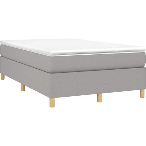 Maison Exclusive - Cama box spring con colchón tela gris claro 12 (1/5)
