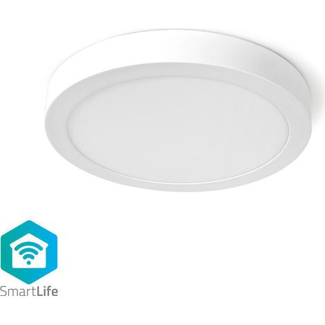 Plafonnier rond connectée et autonome / blanc chaud-froid / diam 300mm- Nedis - (1/5)