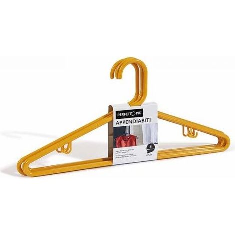 Attaccapanni in Plastica 4 pz PERFETTO