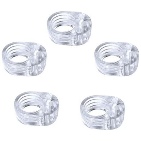 QORVA-Protection poignee porte protège poignée porte double transparents et protege mur pour poignée de fenêtre pour protéger contre les marques (5PCS)