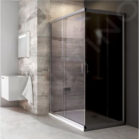 Ravak Blix - Porte de douche BLRV2K 110 cm, verre satiné/transparent 1XVD0U00Z1 (1/5)