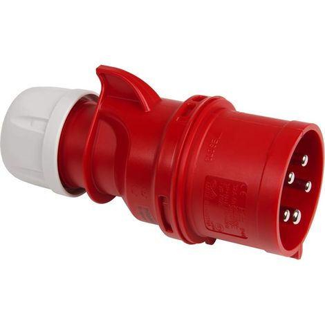 1 Fiche CEE 5 pôles 32 A avec inverseur de phase IP44 pour chantier