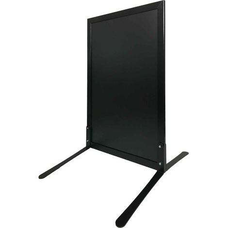 Panneau stop trottoir SQUARE couleur noir de dimensions 106 x 67 cm (1/4)