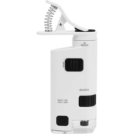 Lente d'ingrandimento per smartphone - Zoom 80-120X - Clip regolabile con zoom - Mini lente d'ingrandimento per smartphone - Visualizzazione nitida - Strumento pratico (1/5)